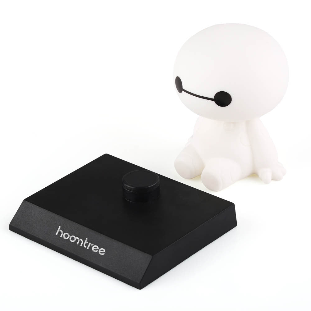 HOOMTREE Plastic art ornaments, Cute Cartoon Baymax Shaking Head Car Dashboard Ornament, Detachable Base Plastic Figure Statue, Mini Cartoon Art Decor Figurine for Auto Interior Home Desk Decor