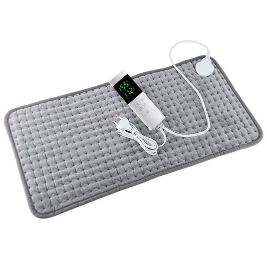 Hoomtree Weighted Heating Pad for Relax and Calm, Velvet-Soft 7 lbs Electric Lap Blanket for Neck Shoulders Back, Washable Warm Weighted Lap Blanket with 4 Heating Levels, 24 x 29 Inches, Grey