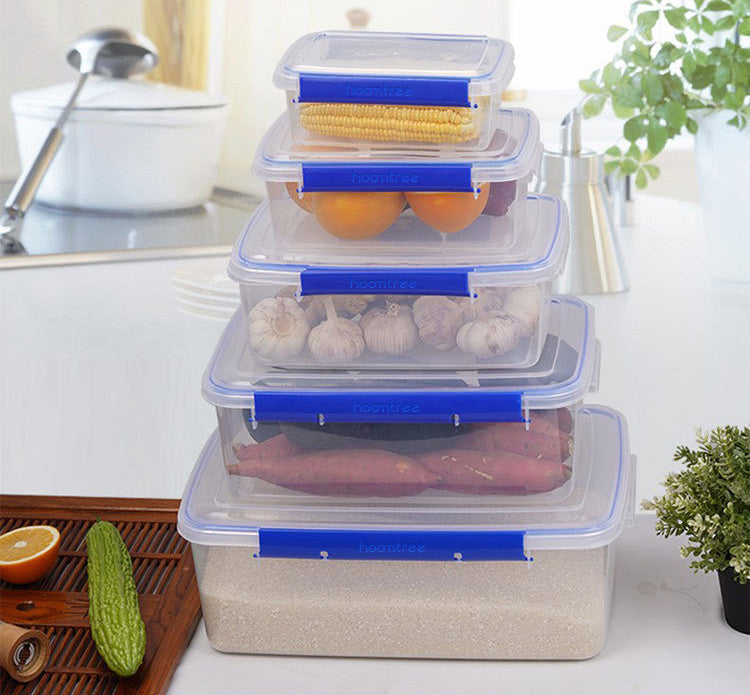 Hoomtree 5 Pack Plastic boxes Portion Control Containers Food Storage with Calorie Labels, 1000ml/1000ml Stackable Snack Containers with Lids for Weight Management, Meal Prep Containers with Label for Women, Men, Bariatric