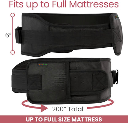 Hoomtree Bed Restraints for Elderly Dementia Patients - Safety Belt for Wheelchair & Bed - Fall Prevention Device for Seniors - Adjustable Strap and Cushioned Waist Belt for Hospital Caregivers
