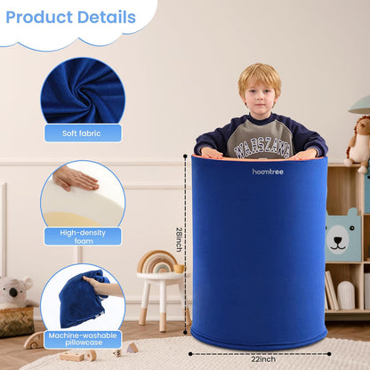 Hoomtree Barrel Roll Sensory Chair for Kids, Durable High-Density Foam Sensory Pod, Reinforced Calming Toy with Deep Pressure for Autism, ADHD, Perfect for Classroom Home Use