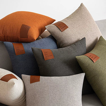Hoomtree Cushions Pack of 4 Decorative Throw Pillows for Couch Neutral Gray 18x18 Inch Boho Cozy Soft Corduroy Cushion Covers Farmhouse Accent Pillowcases for Mid Century Summer Home Decor Sofa Bed Living Room