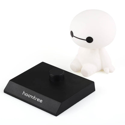 HOOMTREE Plastic art ornaments, Cute Cartoon Baymax Shaking Head Car Dashboard Ornament, Detachable Base Plastic Figure Statue, Mini Cartoon Art Decor Figurine for Auto Interior Home Desk Decor
