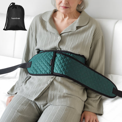 Hoomtree Bed Restraints for Elderly Dementia Patients - Safety Belt for Wheelchair & Bed - Fall Prevention Device for Seniors - Adjustable Strap and Cushioned Waist Belt for Hospital Caregivers