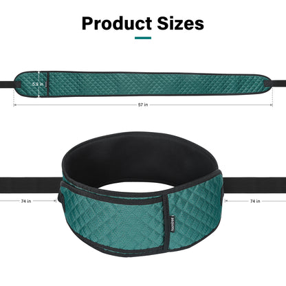Hoomtree Bed Restraints for Elderly Dementia Patients - Safety Belt for Wheelchair & Bed - Fall Prevention Device for Seniors - Adjustable Strap and Cushioned Waist Belt for Hospital Caregivers