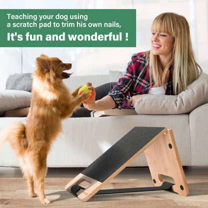 Scratch Square for Dogs Scratch Pad for Nails -2 Usage Mode Adjustable Fear Free Nail Care Alternative to Dog Nail Clippers
